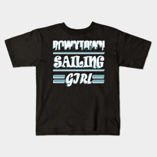 Sailing Sailing ship Captain Wind Women Girls Kids T-Shirt